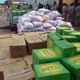 Boxes of aid for Ebola patients donated by Ghana’s president and chairman of the Economic Community of West African States at the airport in Conakry, Guinea, Sept. 15, 2014.
Cellou Binani/Getty Images